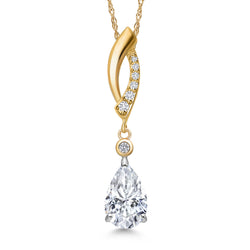 Pendant in 925 Sterling Silver and 10K Yellow Gold