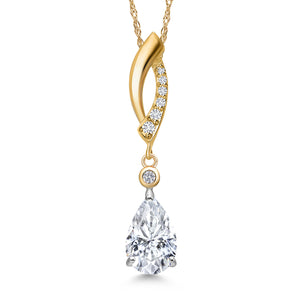 Pendant in 925 Sterling Silver and 10K Yellow Gold
