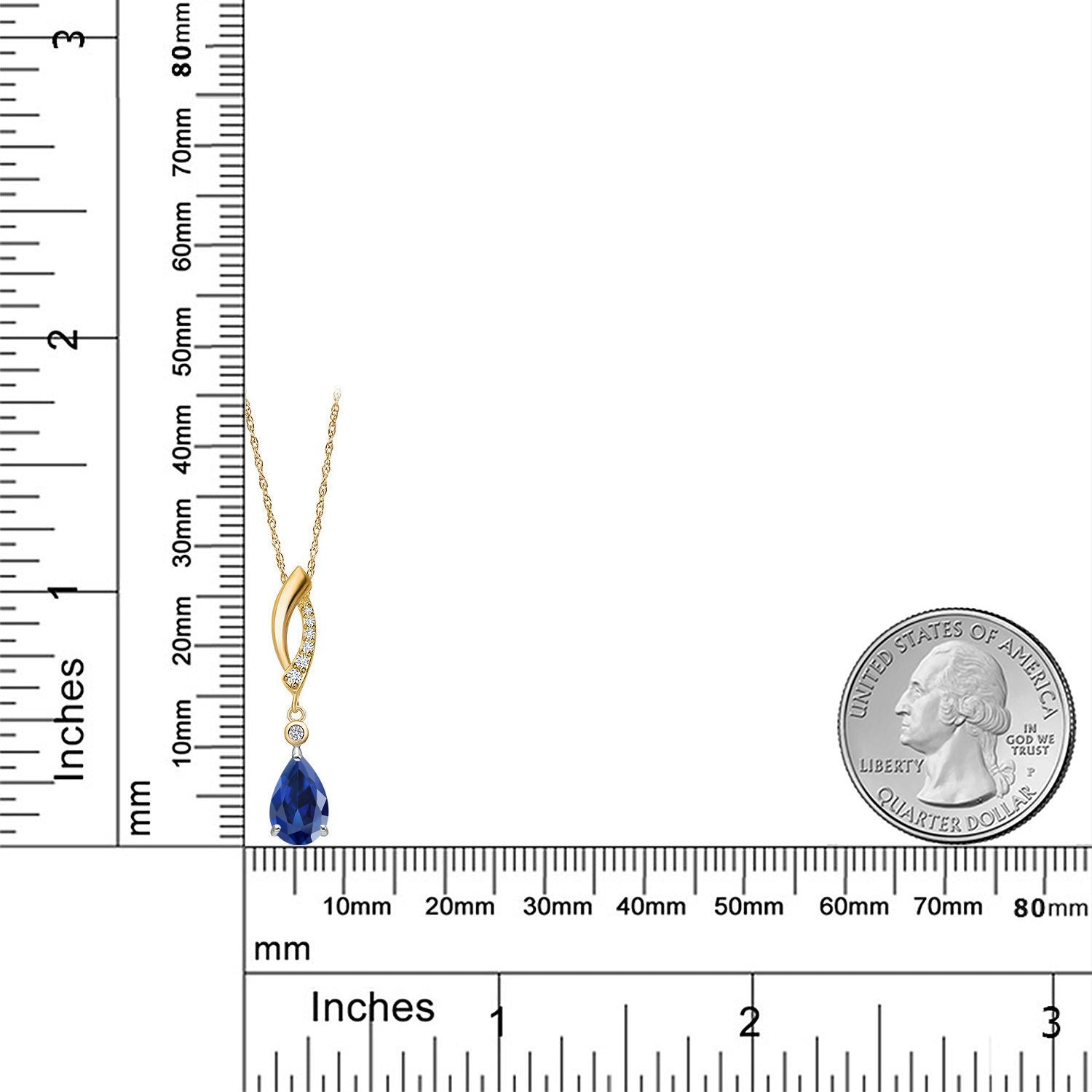 Pendant in 925 Sterling Silver and 10K Yellow Gold