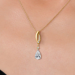 Pendant in 925 Sterling Silver and 10K Yellow Gold