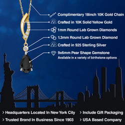 Pendant in 925 Sterling Silver and 10K Yellow Gold