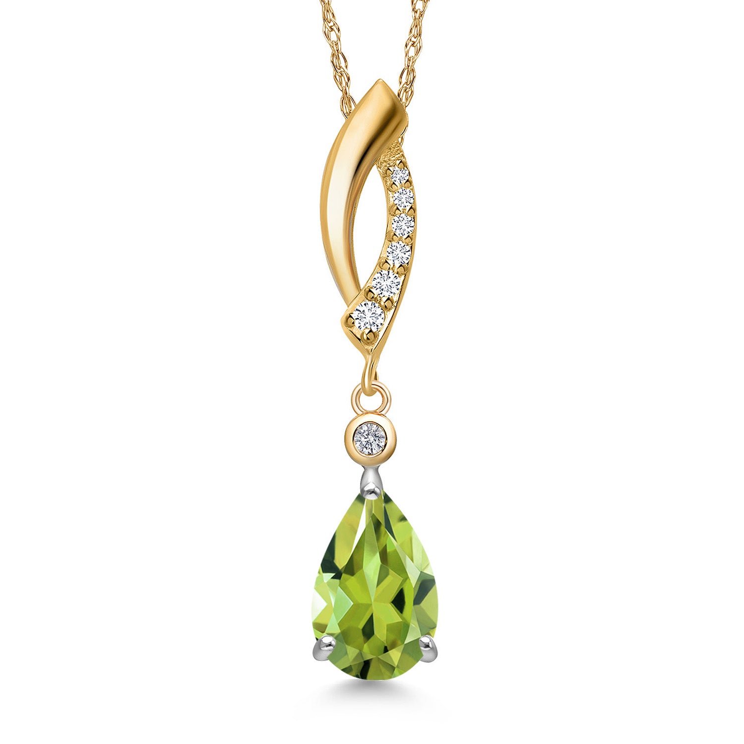 Pendant in 925 Sterling Silver and 10K Yellow Gold