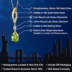 Pendant in 925 Sterling Silver and 10K Yellow Gold