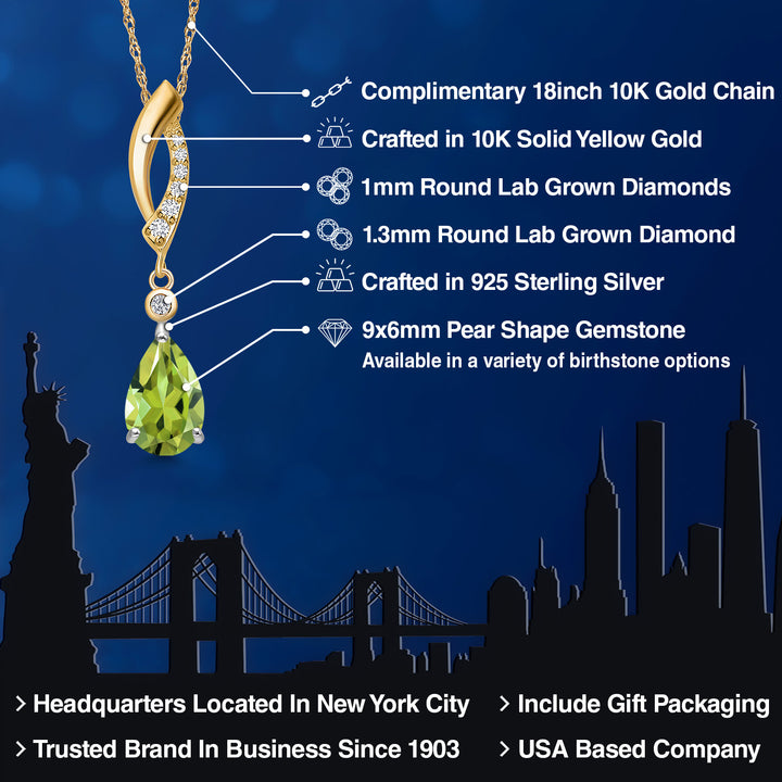 Pendant in 925 Sterling Silver and 10K Yellow Gold
