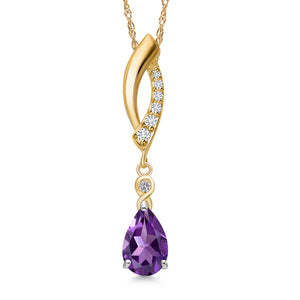 Pendant in 925 Sterling Silver and 10K Yellow Gold