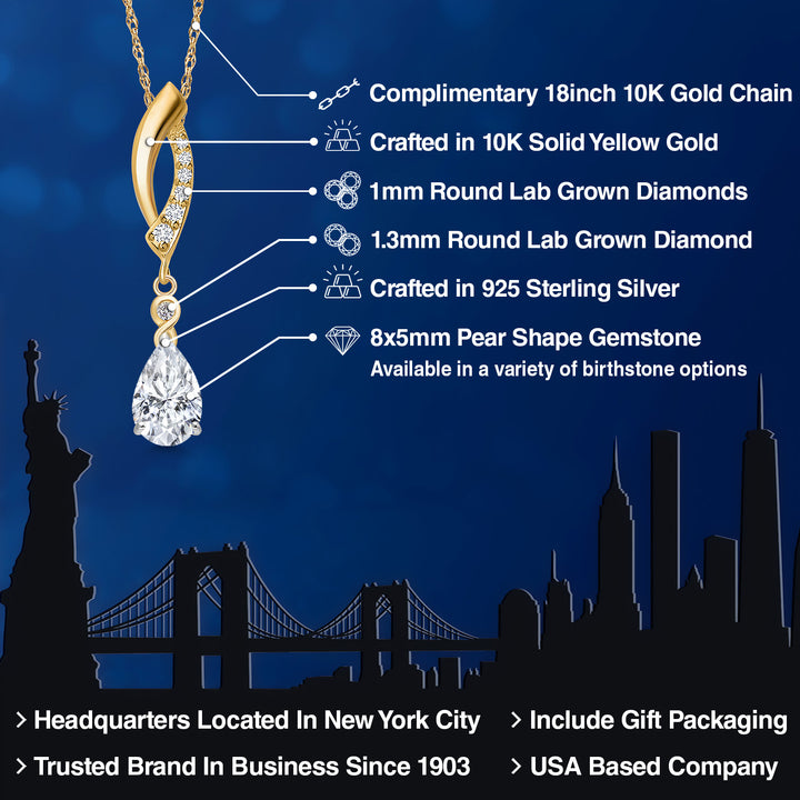 Pendant in 925 Sterling Silver and 10K Yellow Gold