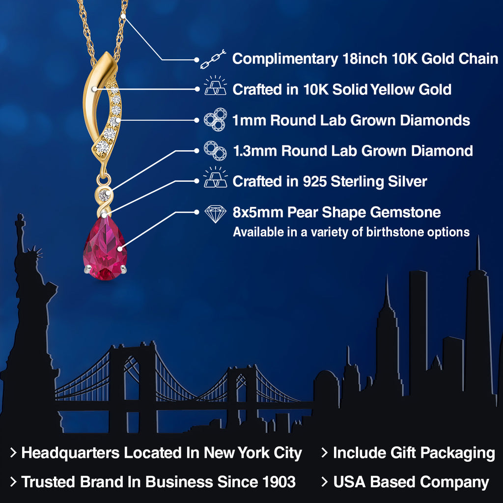 Pendant in 925 Sterling Silver and 10K Yellow Gold