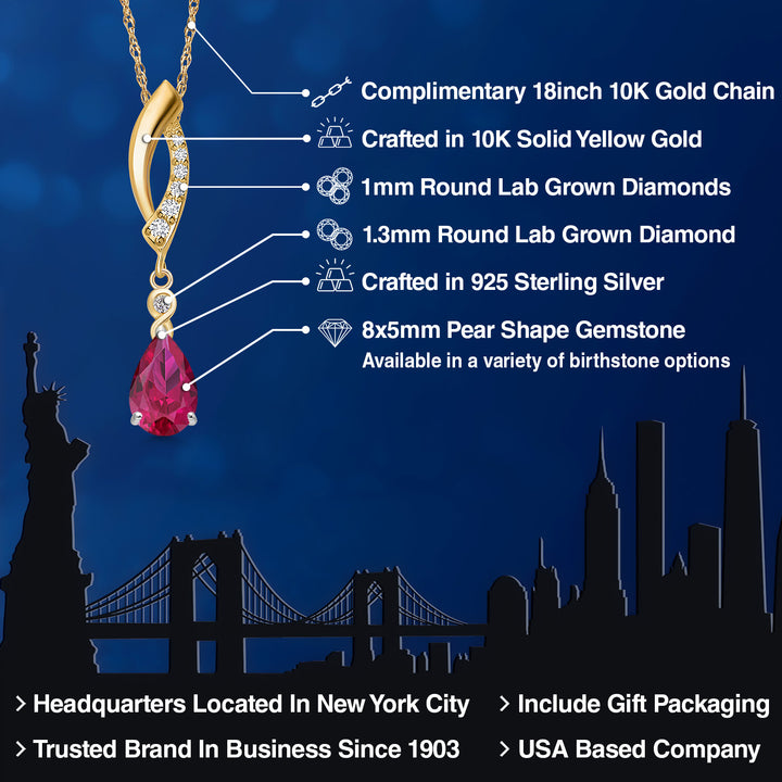 Pendant in 925 Sterling Silver and 10K Yellow Gold