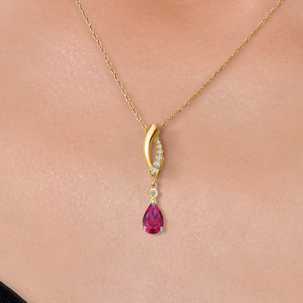 Pendant in 925 Sterling Silver and 10K Yellow Gold