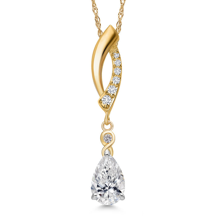 Pendant in 925 Sterling Silver and 10K Yellow Gold