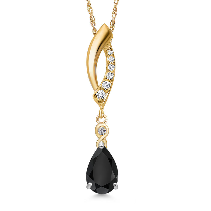 Pendant in 925 Sterling Silver and 10K Yellow Gold