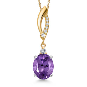 Pendant in 925 Sterling Silver and 10K Yellow Gold
