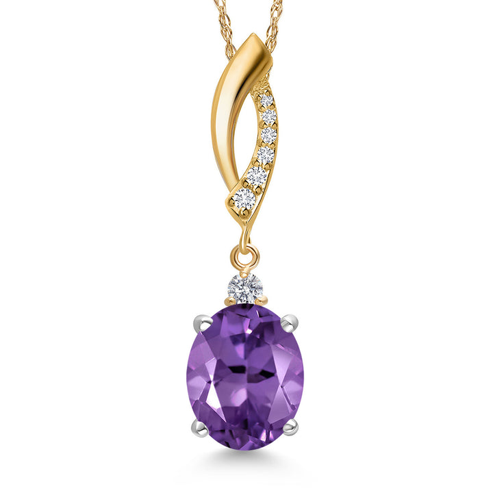 Pendant in 925 Sterling Silver and 10K Yellow Gold