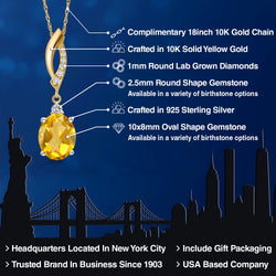 Pendant in 925 Sterling Silver and 10K Yellow Gold