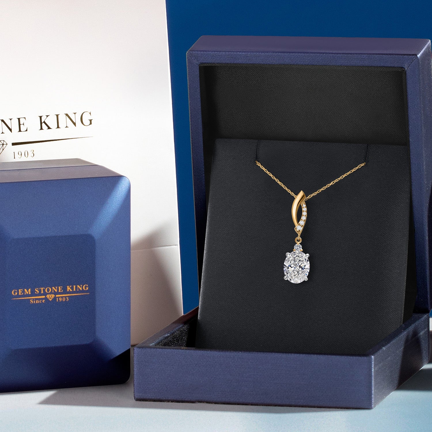 Pendant in 925 Sterling Silver and 10K Yellow Gold