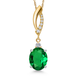 Pendant in 925 Sterling Silver and 10K Yellow Gold