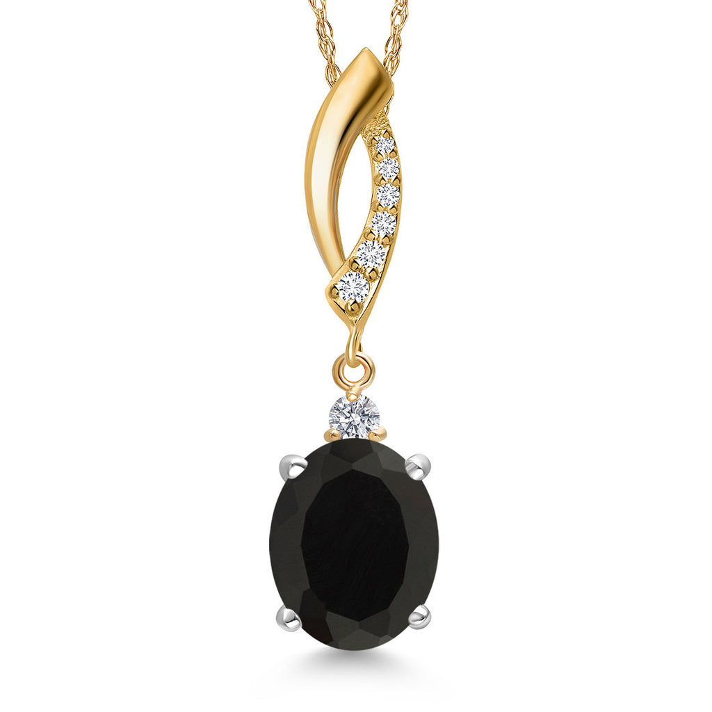 Pendant in 925 Sterling Silver and 10K Yellow Gold
