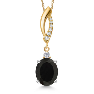 Pendant in 925 Sterling Silver and 10K Yellow Gold
