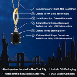 Pendant in 925 Sterling Silver and 10K Yellow Gold