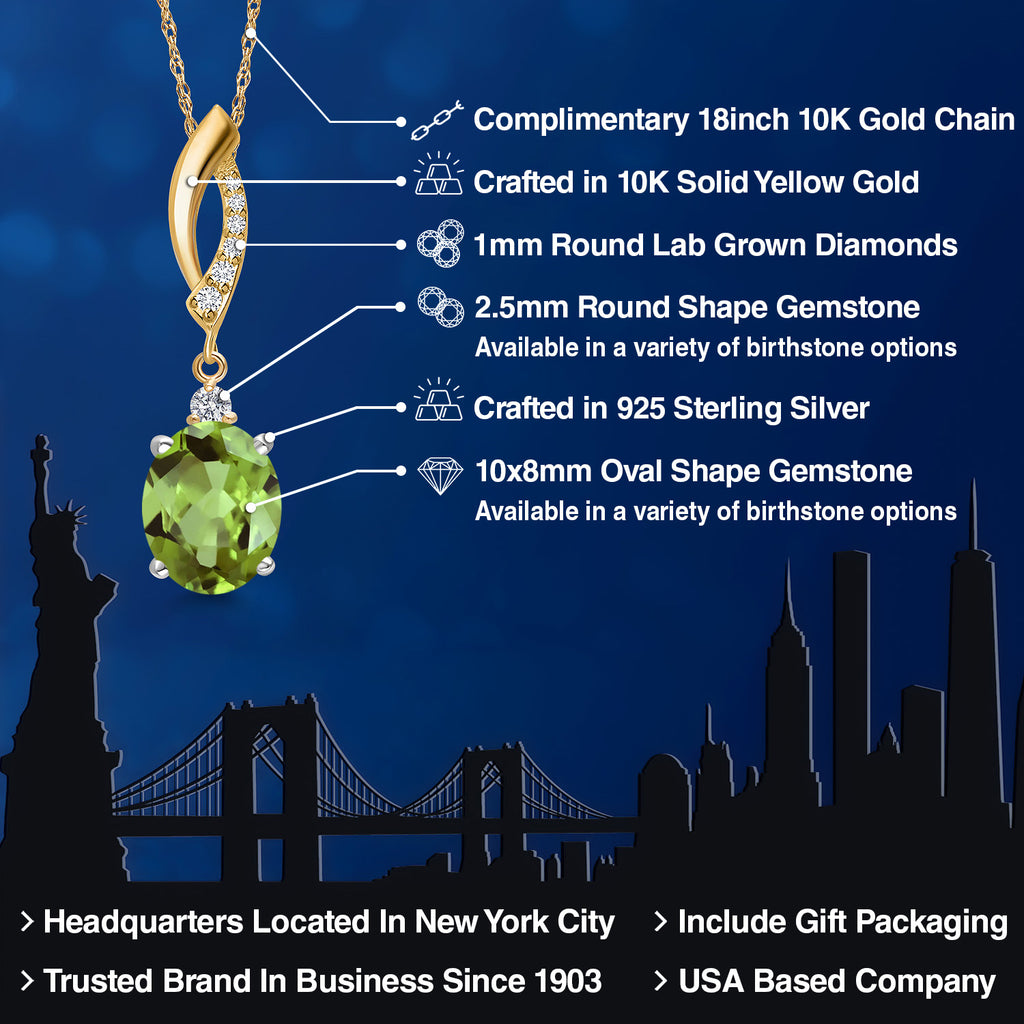 Pendant in 925 Sterling Silver and 10K Yellow Gold