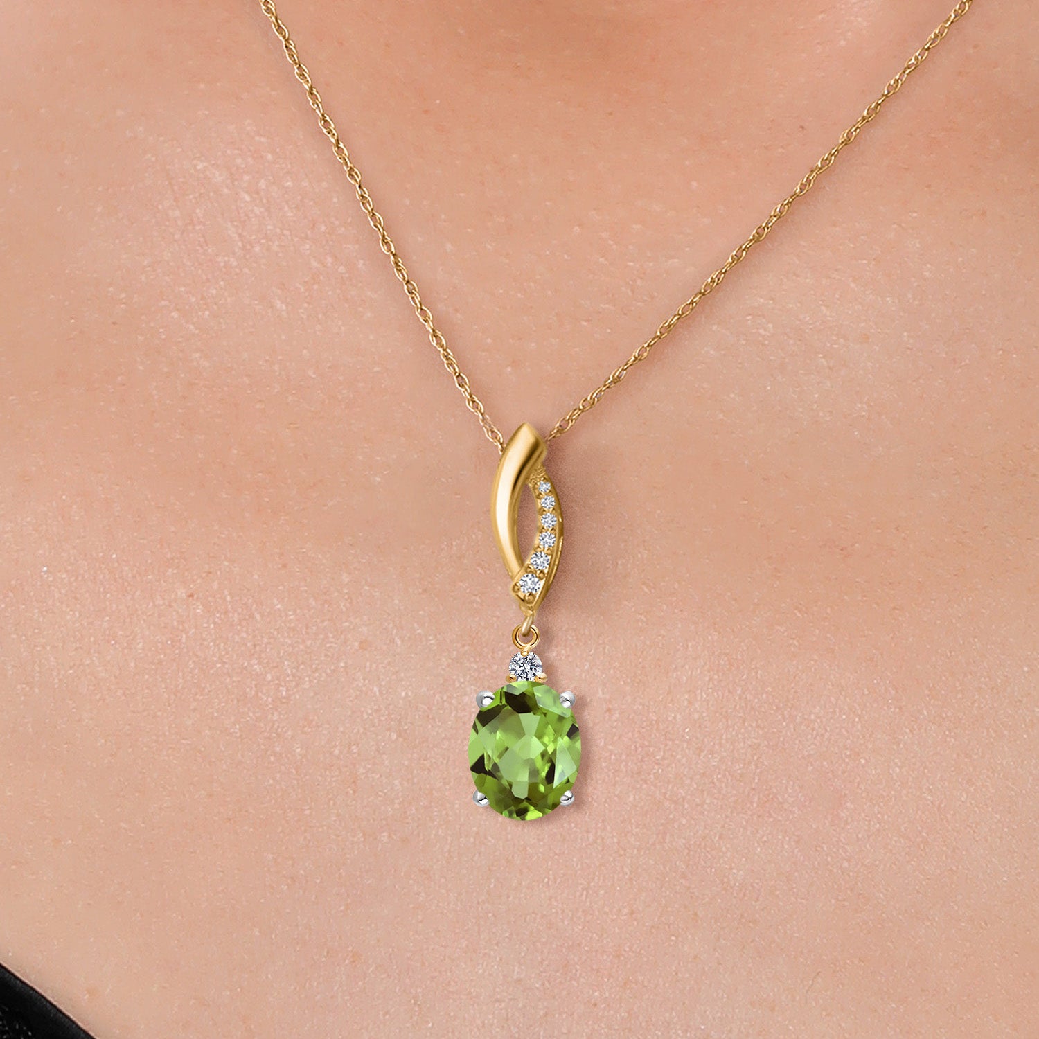 Pendant in 925 Sterling Silver and 10K Yellow Gold