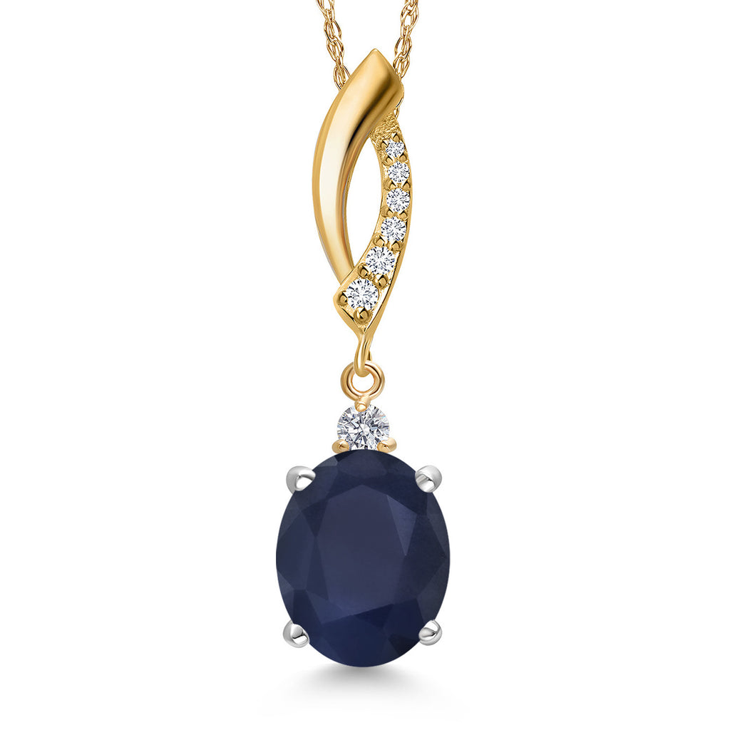 Pendant in 925 Sterling Silver and 10K Yellow Gold