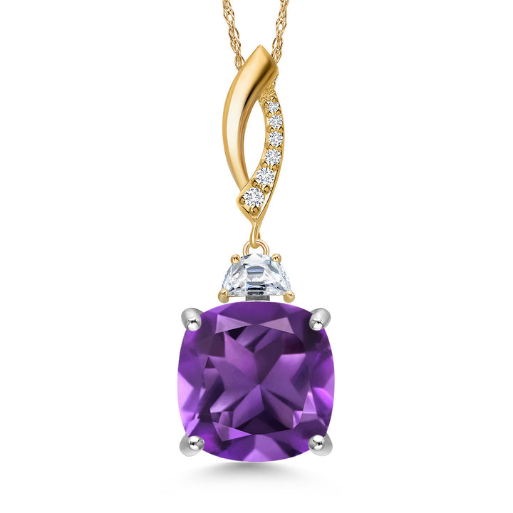 Pendant in 925 Sterling Silver and 10K Yellow Gold