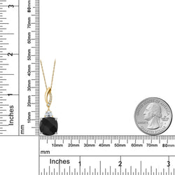 Pendant in 925 Sterling Silver and 10K Yellow Gold