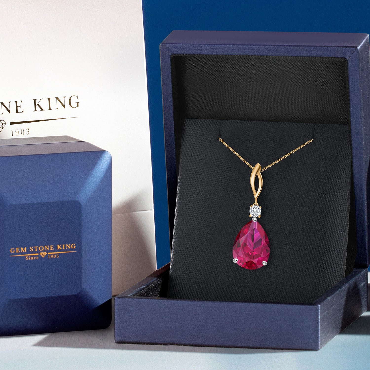 Pendant in 925 Sterling Silver and 10K Yellow Gold