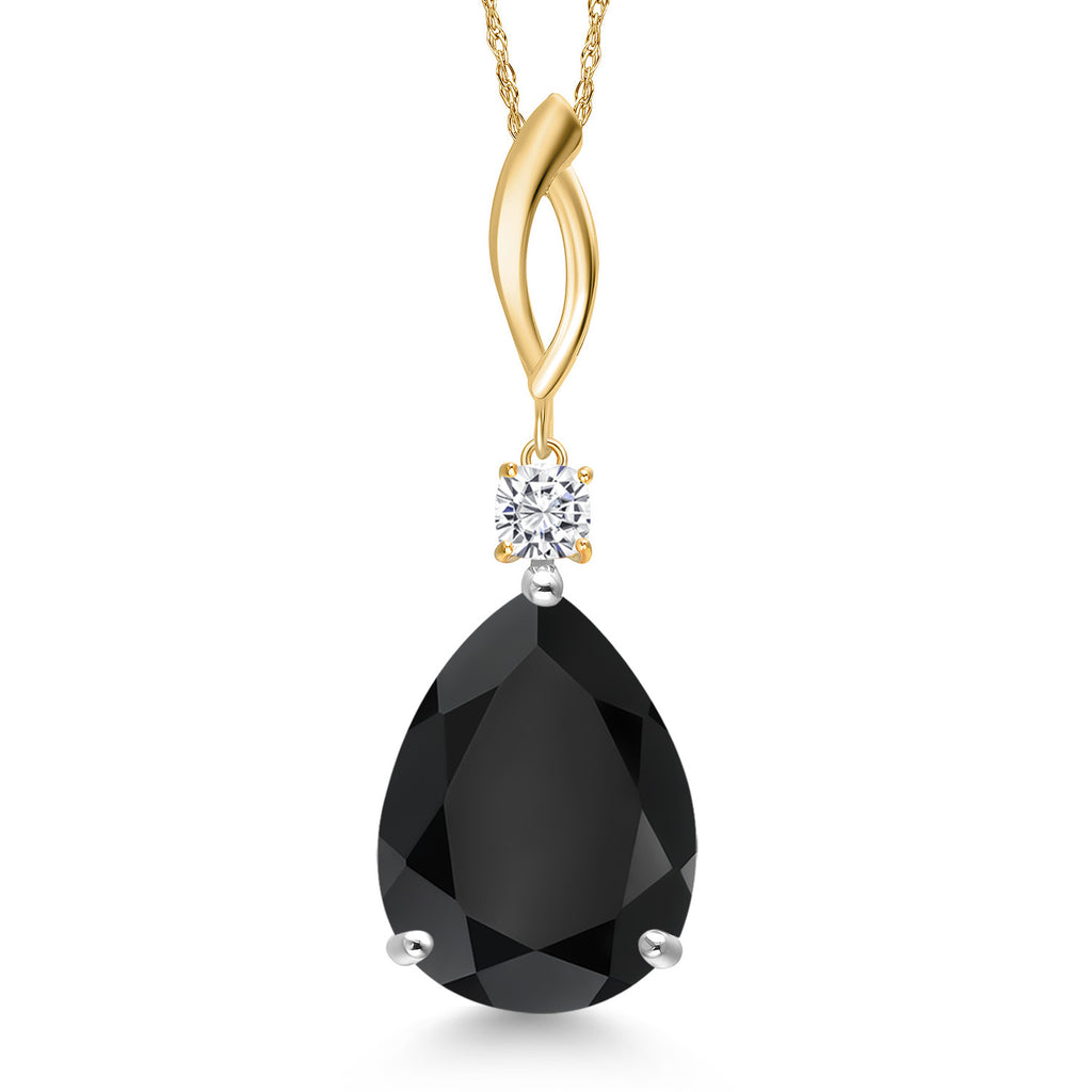 Pendant in 925 Sterling Silver and 10K Yellow Gold
