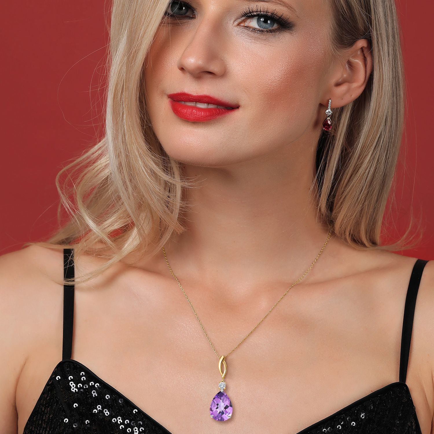 Pendant in 925 Sterling Silver and 10K Yellow Gold