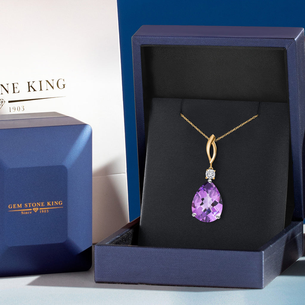 Pendant in 925 Sterling Silver and 10K Yellow Gold