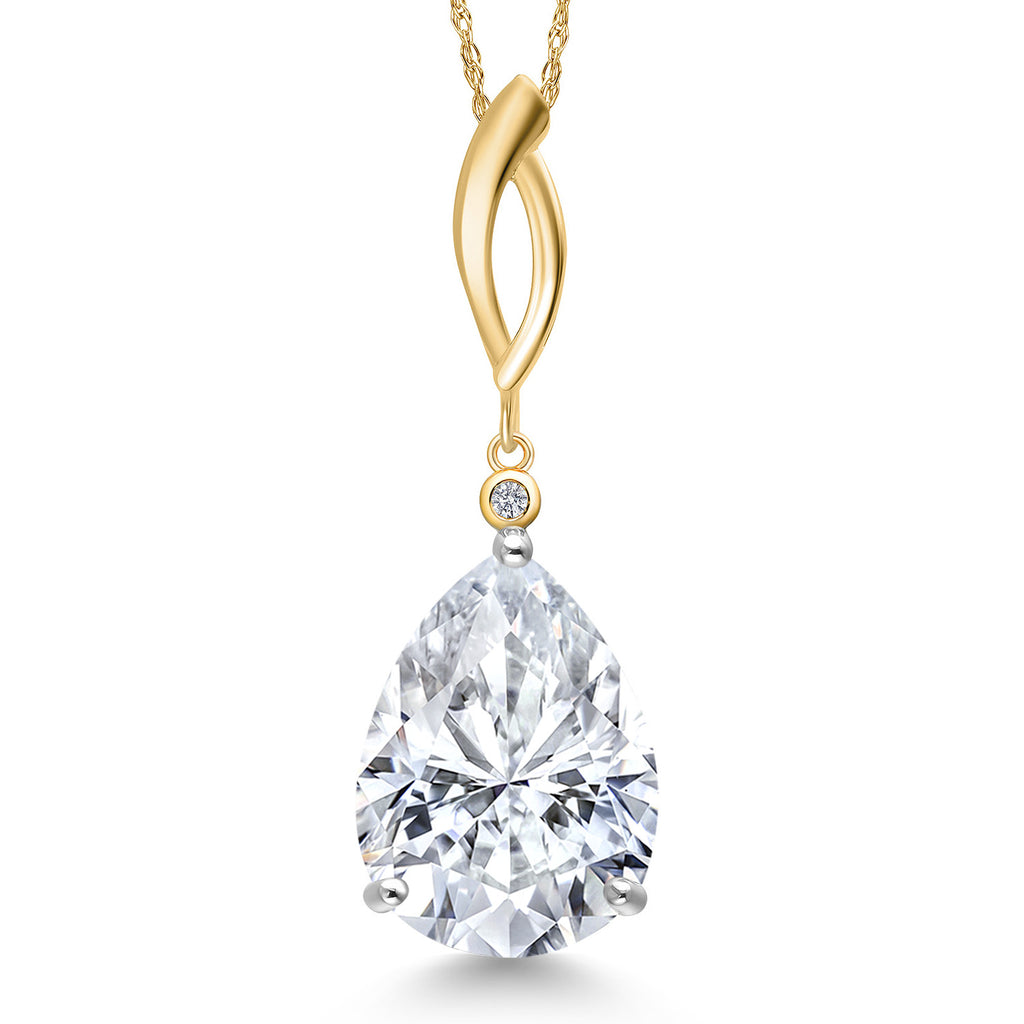 Pendant in 925 Sterling Silver and 10K Yellow Gold