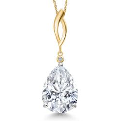 Pendant in 925 Sterling Silver and 10K Yellow Gold