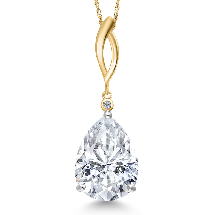 Pendant in 925 Sterling Silver and 10K Yellow Gold