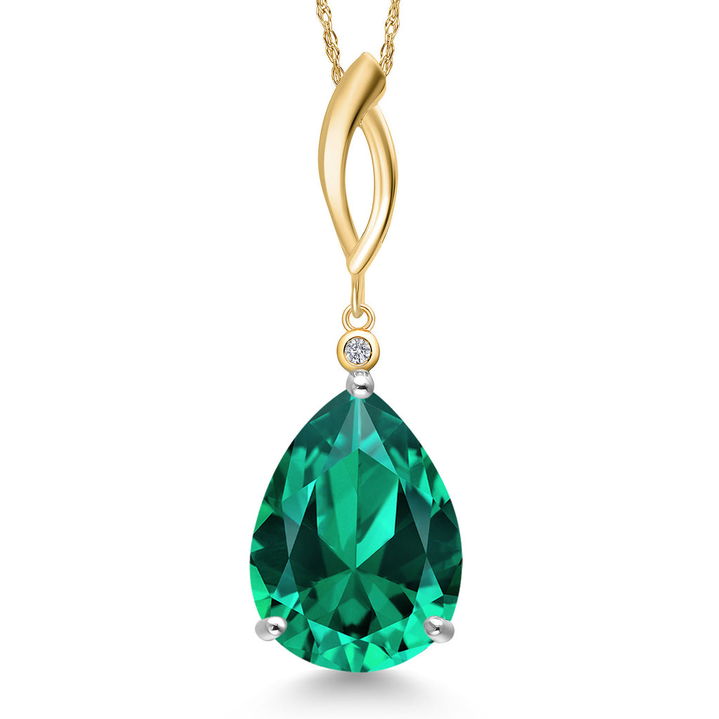 Pendant in 925 Sterling Silver and 10K Yellow Gold