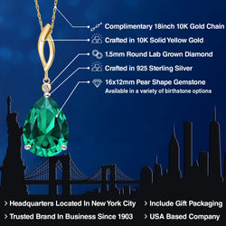 Pendant in 925 Sterling Silver and 10K Yellow Gold
