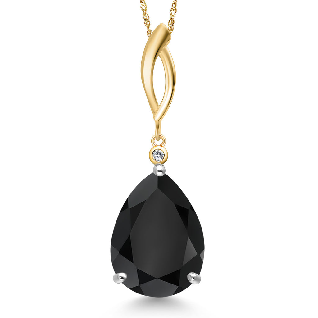 Pendant in 925 Sterling Silver and 10K Yellow Gold