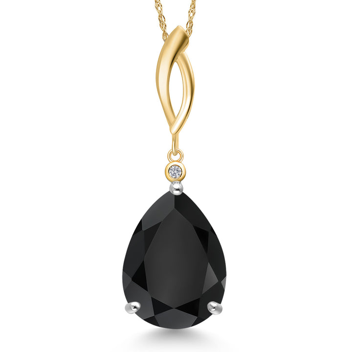 Pendant in 925 Sterling Silver and 10K Yellow Gold