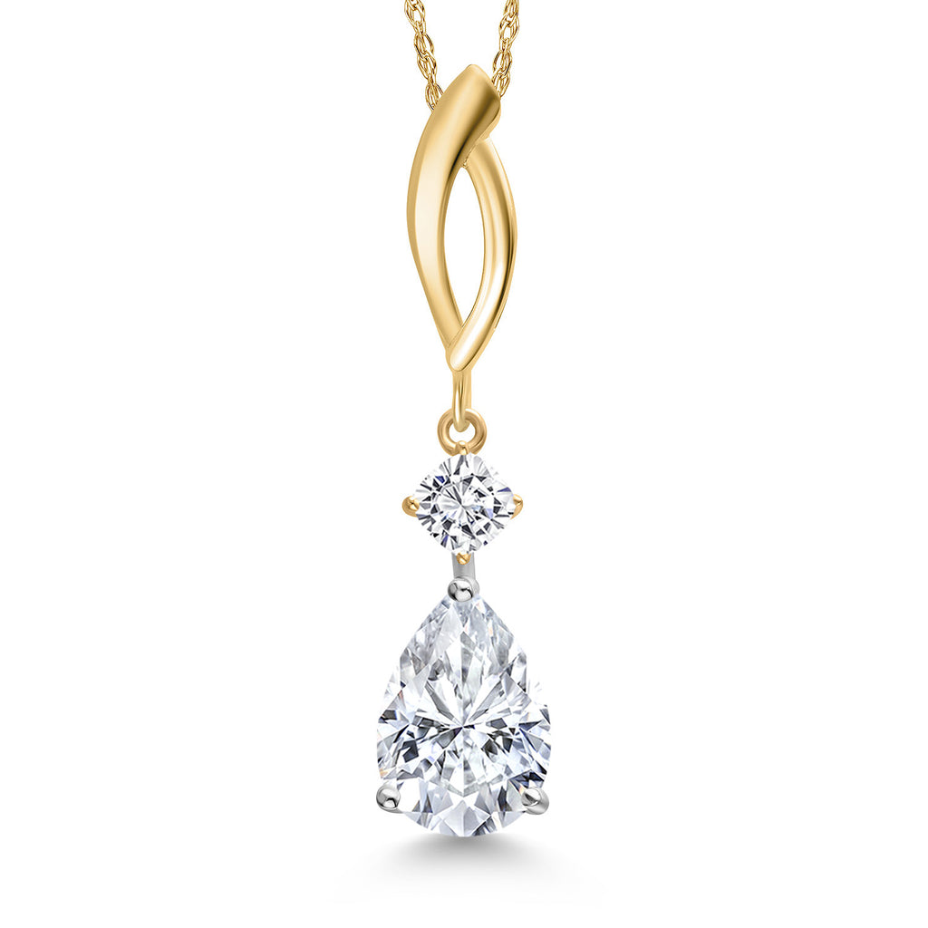 Pendant in 925 Sterling Silver and 10K Yellow Gold