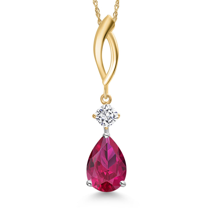 Pendant in 925 Sterling Silver and 10K Yellow Gold