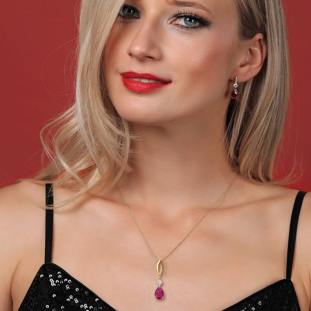 Pendant in 925 Sterling Silver and 10K Yellow Gold