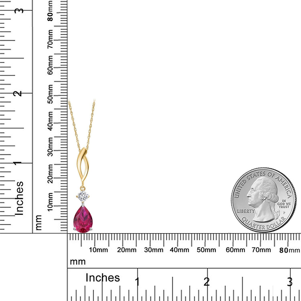 Pendant in 925 Sterling Silver and 10K Yellow Gold