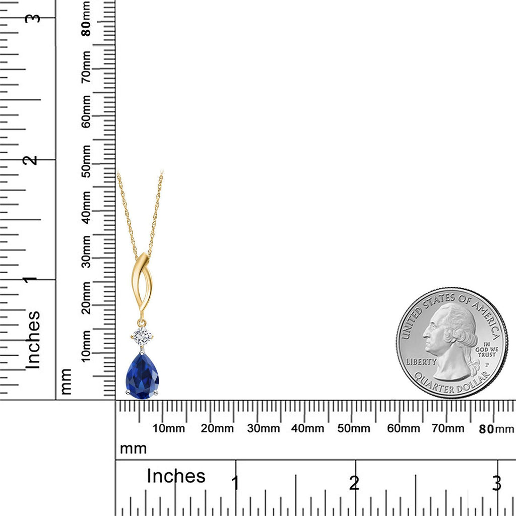 Pendant in 925 Sterling Silver and 10K Yellow Gold