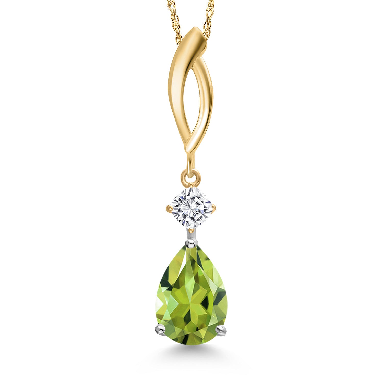 Pendant in 925 Sterling Silver and 10K Yellow Gold