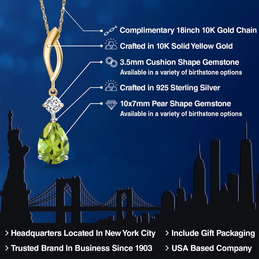 Pendant in 925 Sterling Silver and 10K Yellow Gold