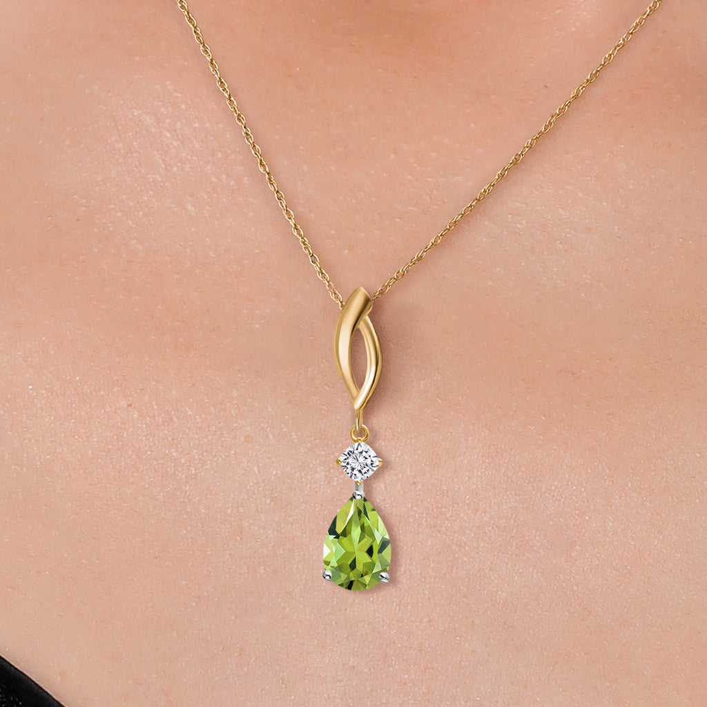 Pendant in 925 Sterling Silver and 10K Yellow Gold
