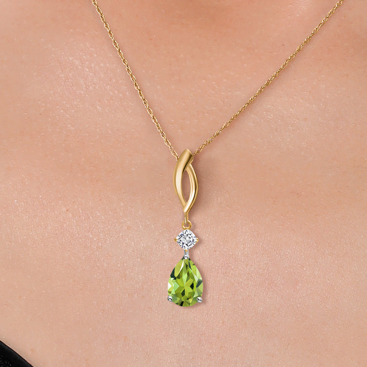 Pendant in 925 Sterling Silver and 10K Yellow Gold