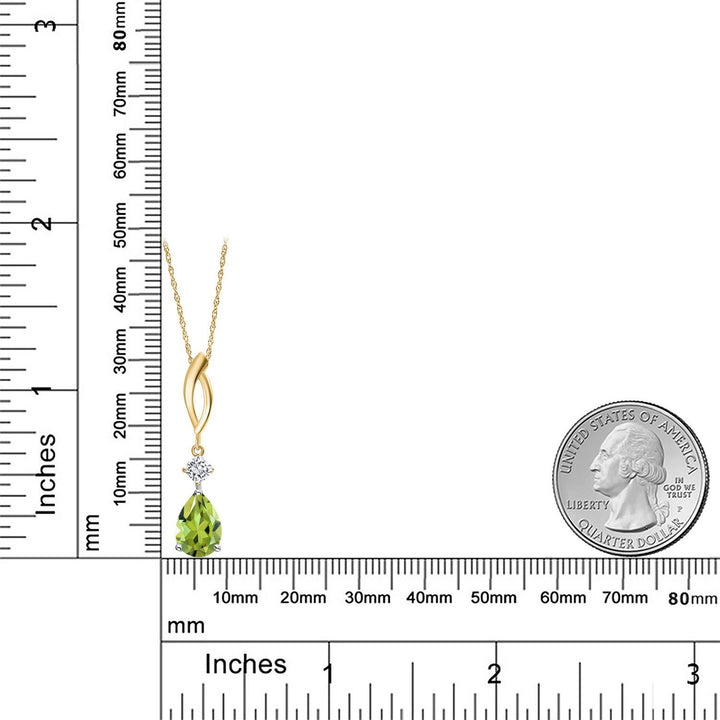 Pendant in 925 Sterling Silver and 10K Yellow Gold