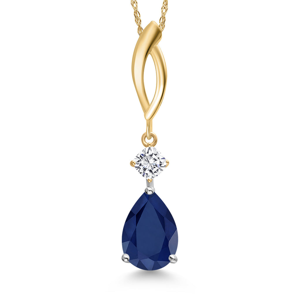 Pendant in 925 Sterling Silver and 10K Yellow Gold